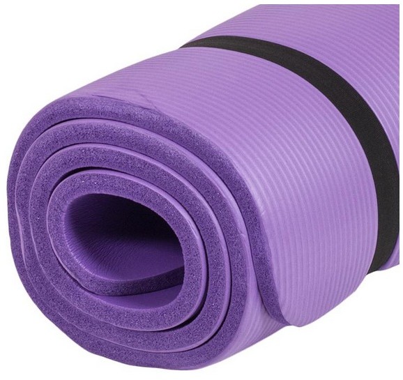 Gorilla Sports Duża Mata do Jogi Deluxe Fioletowa