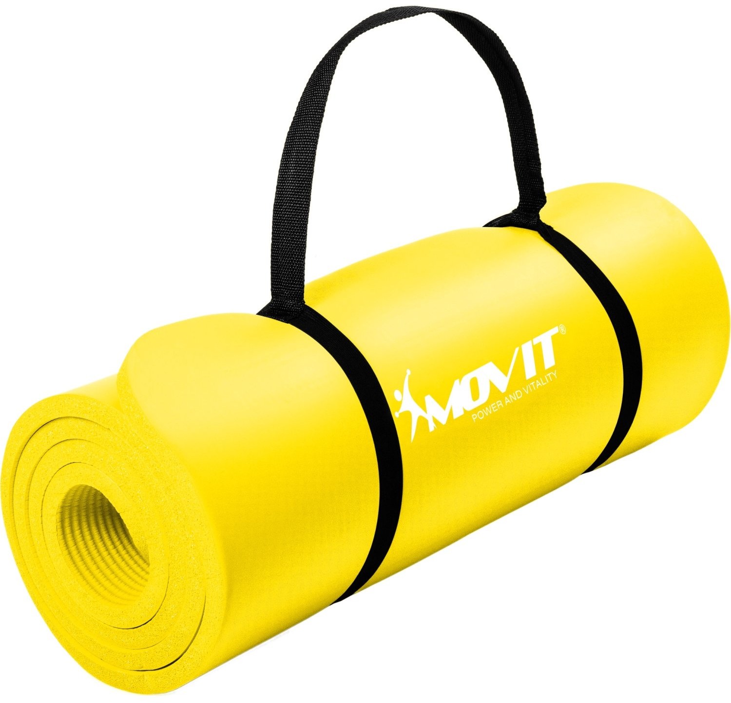 MOVIT ŻÓŁTA MATA PIANKOWA 183x60x1,0cm DO ĆWICZEŃ GIMNASTYKI FITNESS JOGI 20040615
