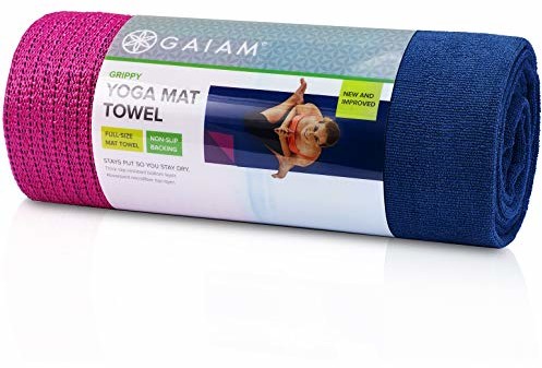 Gaiam gaiam Grippy mata do jogi, niebieska/fuksja, 1 EA Maty do jogi, Kolor: niebieski