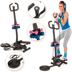 Stepper z kolumną, twisterem XST1000 i hantelkami Gymtek Stepper do ćwiczeń