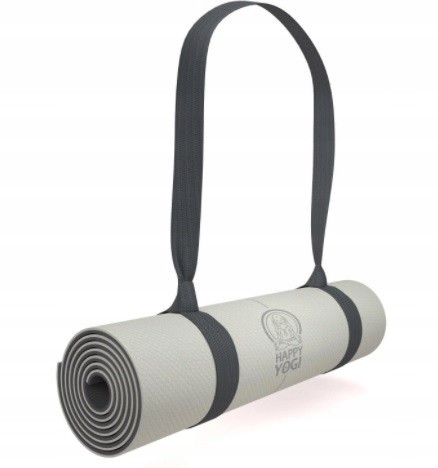 Mata Do Jogi Happy Yogi Tpe 6mm Eco Antypoślizgowa Maty do jogi, Rodzaj: Antypoślizgowa
