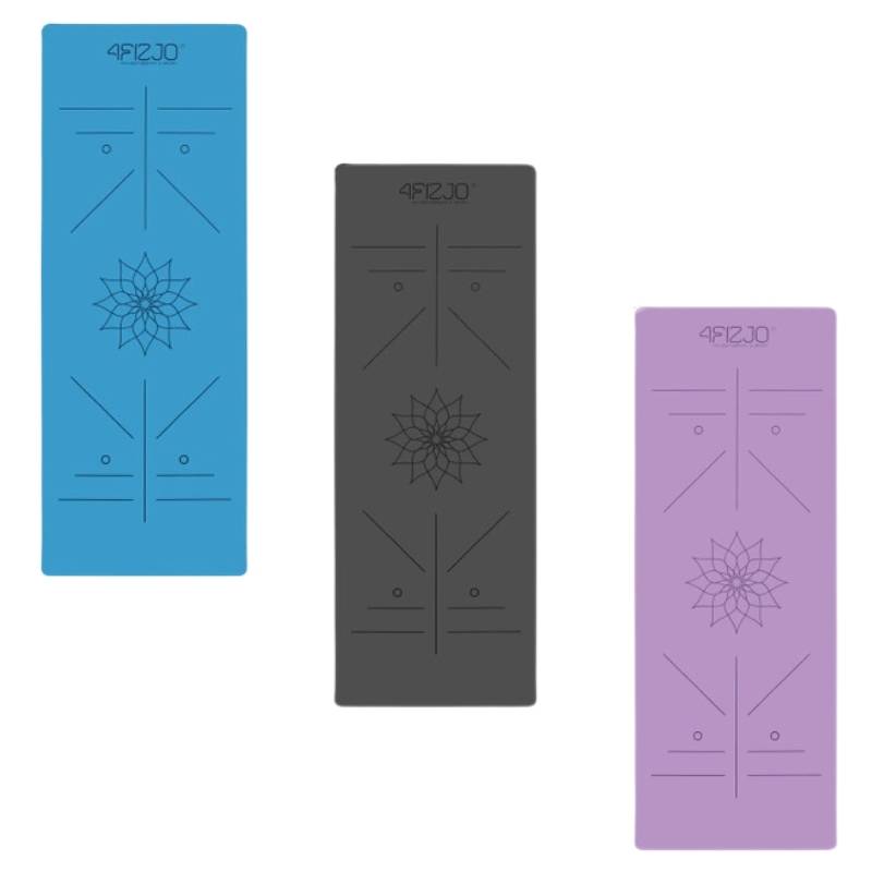 Mata do ćwiczeń jogi kauczukowa 183x61x0,4 cm 4FIZJO - antypoślizgowa - różne kolory Maty do jogi, Rodzaj: Antypoślizgowa