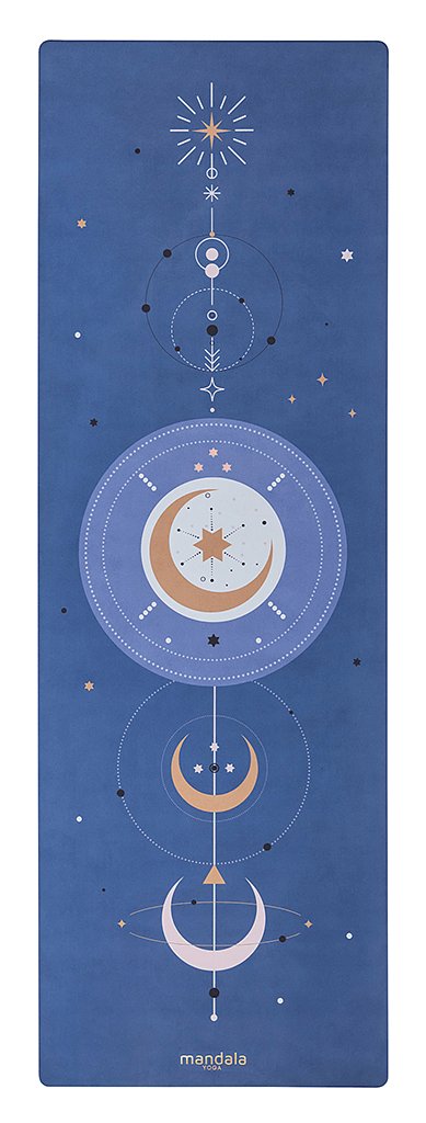 Podróżna | antypoślizgowa mata do jogi BLUE GALAXY TRAVEL 1mm + torebka Maty do jogi, Kolor: różowy