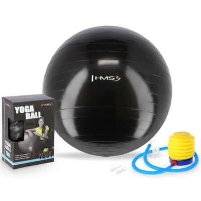HMS YB01 55CM CZARNA PIŁKA GIMNASTYCZNA 17-42-102 Piłka do ćwiczeń