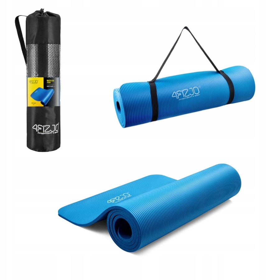 Mata Gimnastyczna Do Ćwiczeń Jogi Pilatesu 1CM Maty do jogi, Kolor: fioletowy