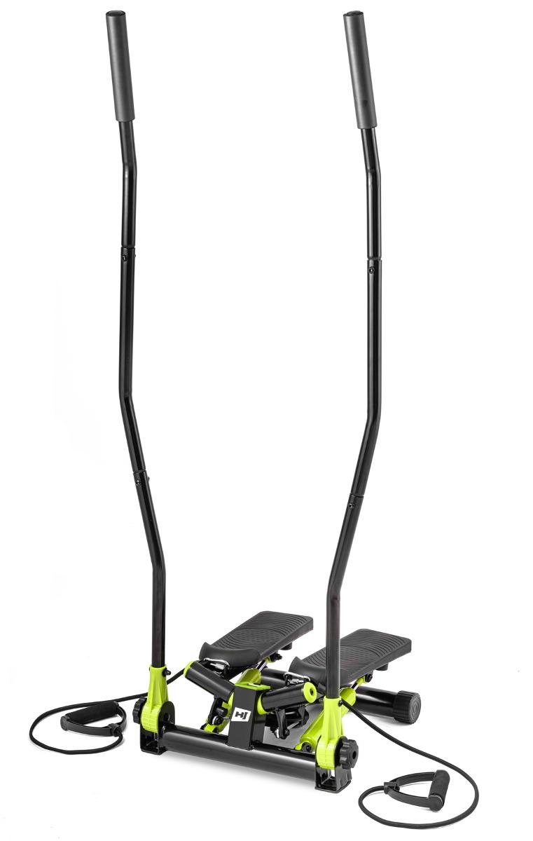 Hop-Sport Stepper skrętny z ramionami HS-045S Slim limonkowy 46411 Stepper z ramionami
