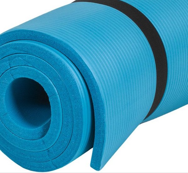 Gorilla Sports Mata do jogi 190x60x1,5 cm niebieska (100541-00030-0133) Mata do jogi do 100 zł