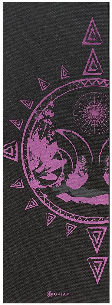 Gaiam Mata do jogi dwustronna Be Free Gaiam 6mm 62031 Maty do jogi, Kolor: niebieski