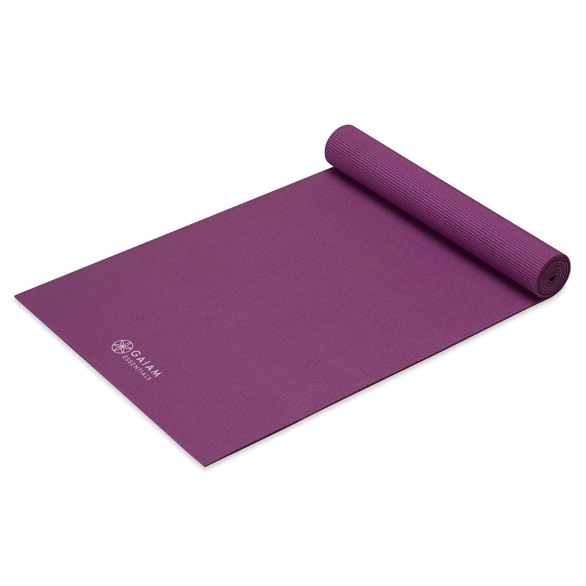GAIAM Mata z paskiem do jogi Essentials Gaiam 183 x 61 x 0,6 cm fioletowa Maty do jogi, Grubość: 6mm