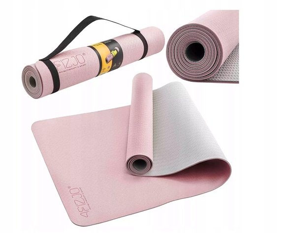 DWUSTRONNA MATA DO JOGI/FITNESSU ANTYPOŚLIZGOWA Maty do jogi, Rodzaj: Antypoślizgowa