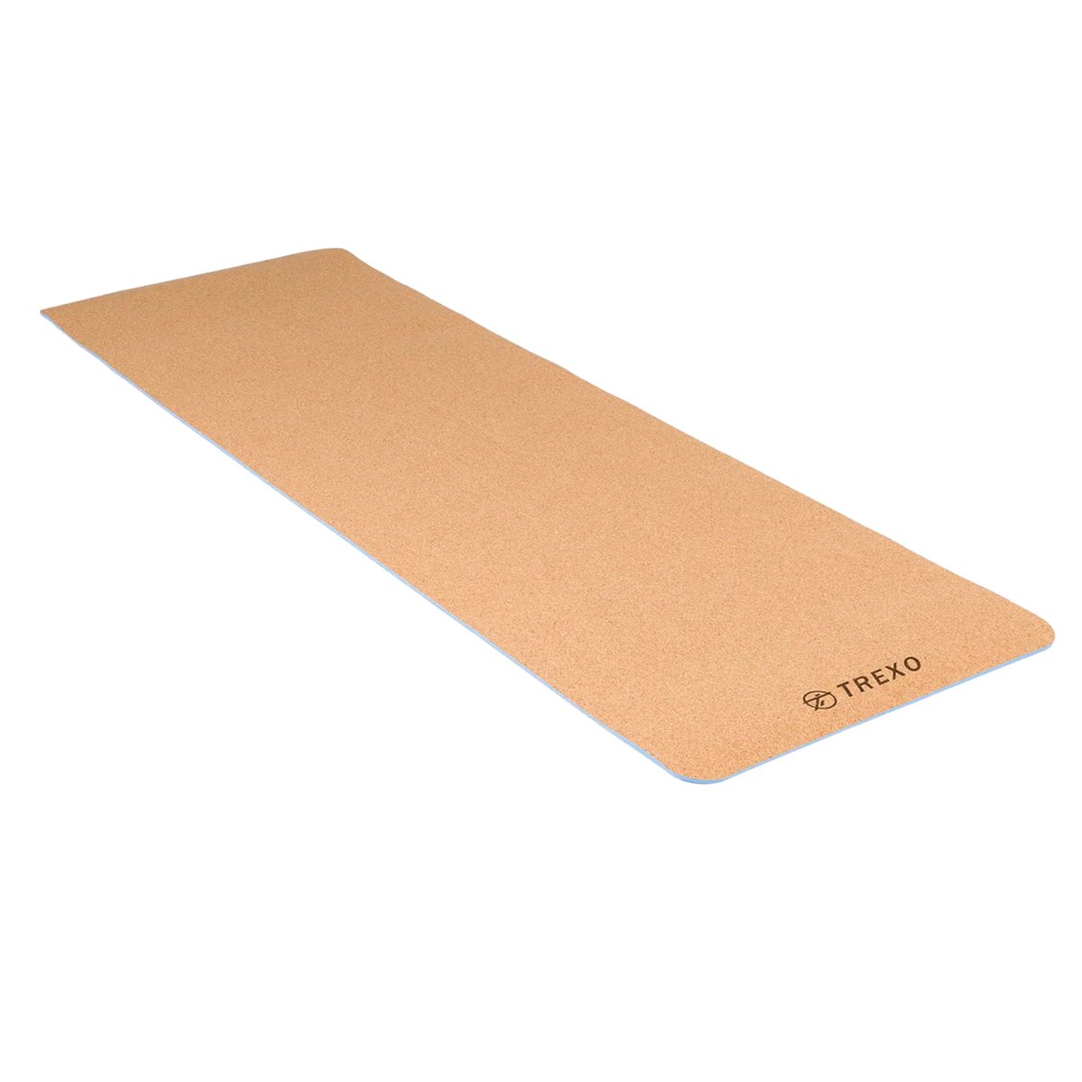 Mata Do Jogi Trexo Korkowa Tpe 6 Mm Niebieska Ym-C01N Maty do jogi, Materiał: korek