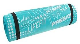 Mata LIFEFIT Yoga Mat Exkluziv Plus 180x60x1,5cm Turkusowa Maty do jogi, Grubość: 6mm