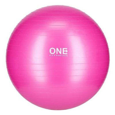 ONE FITNESS GYM BALL 10 55CM PINK PIŁKA GIMNASTYCZNA ONE FITNESS Piłka do ćwiczeń
