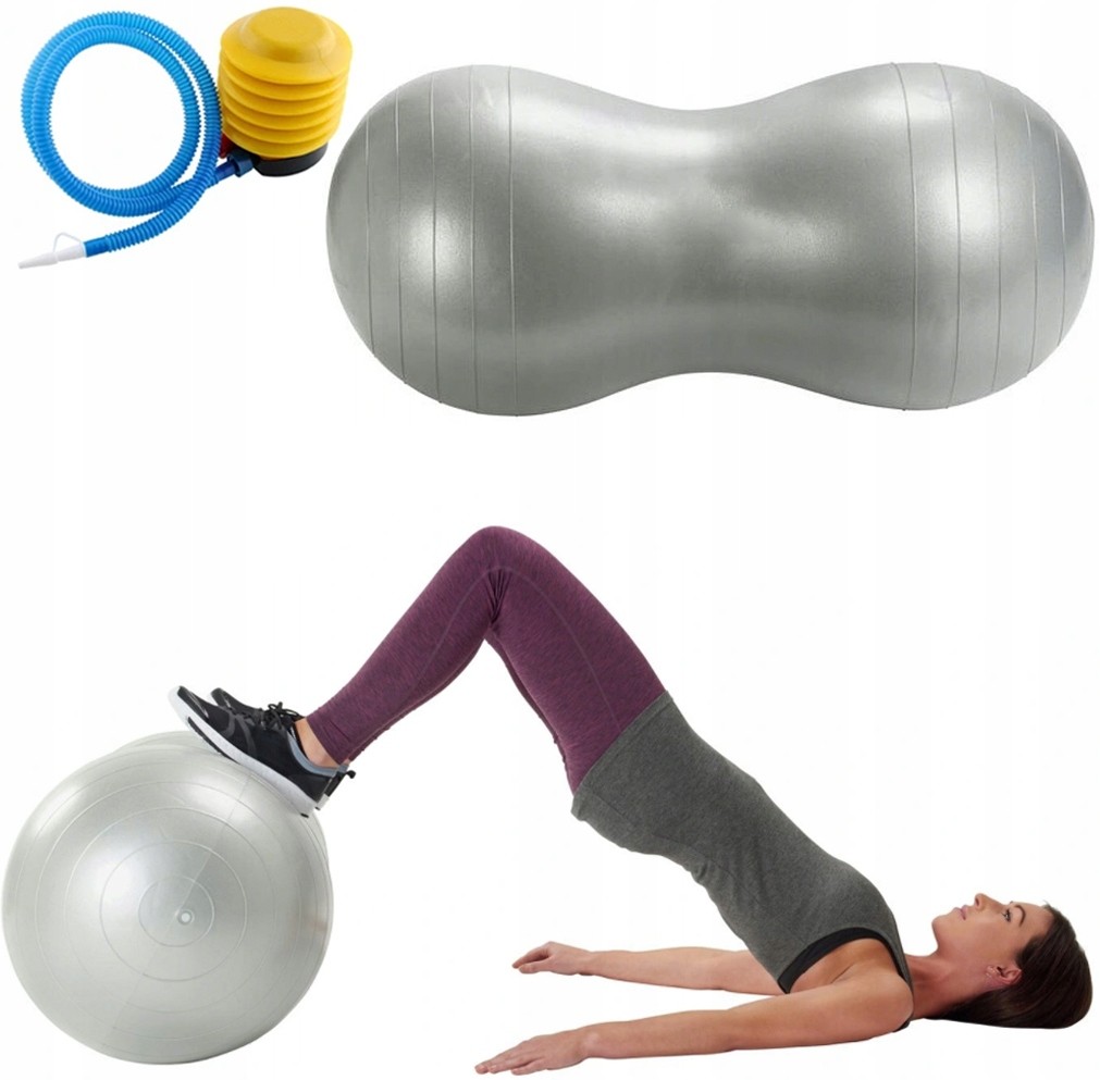 Piłka Gimnastyczna Fitness Orzeszek Fasolka Duża Piłka do ćwiczeń