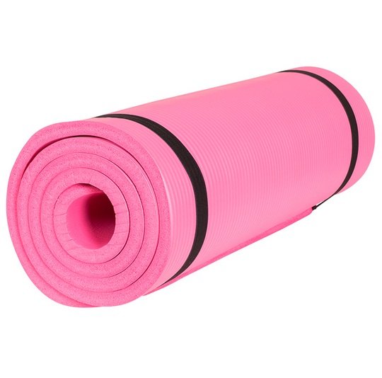 Gorilla Sports Mata do jogi 190x60x1,5 cm fuksja (100541-00031-0133) Maty do jogi, Kolor: różowy