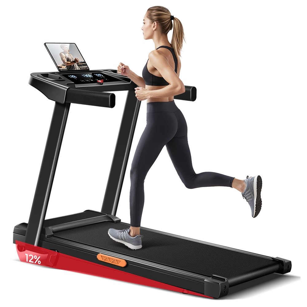 ROBORE SF10 Treadmill with 12% Incline Electric Treadmill 12KM/H Foldable Treadmill for home with 3 0 HP Motor and LED Displa Bieżnia do domu