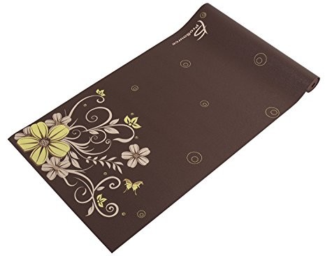 ProSource prosource maty do jogi 3/40,6 cm (5) gruby zapewnia komfort i stabilność z ekskluzywnej nadruk wykonany wzorach ps-1921-floret Maty do jogi, Kolor: niebieski