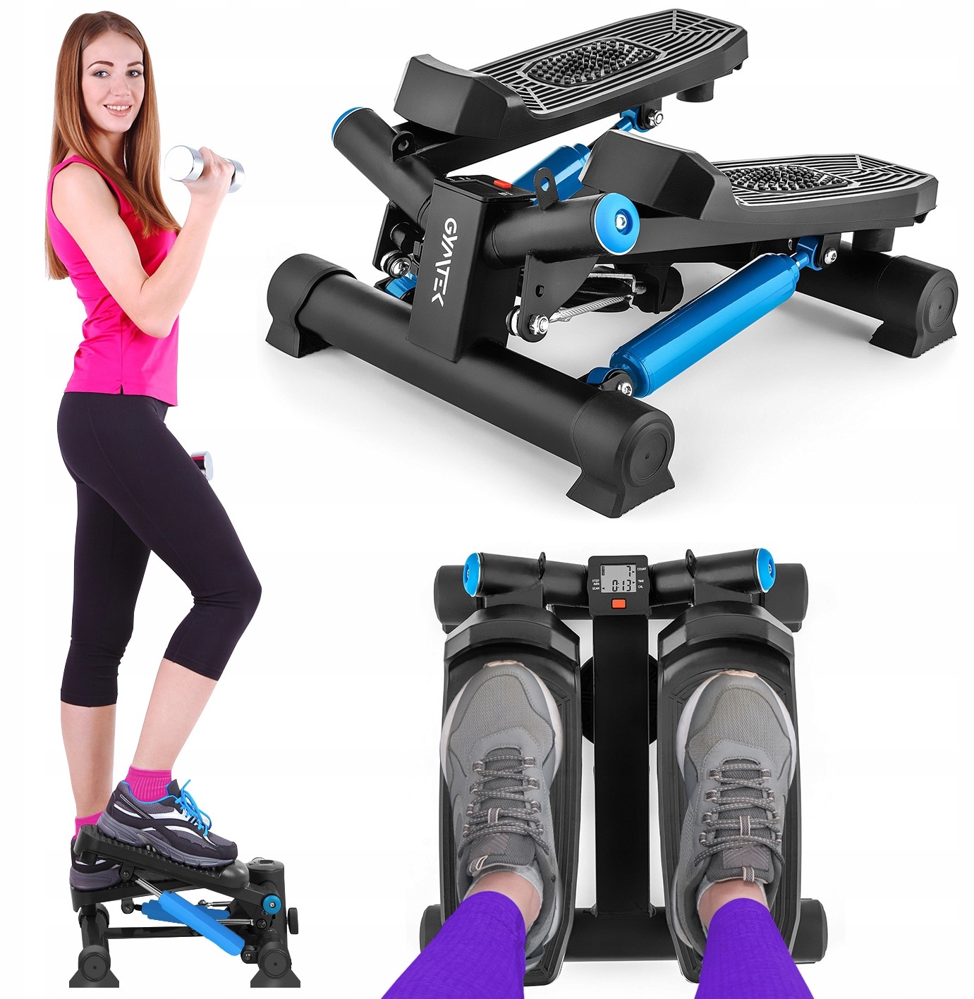 Stepper Steper Domowy Do Ćwiczeń Skrętny Regulacja Stepper skrętny