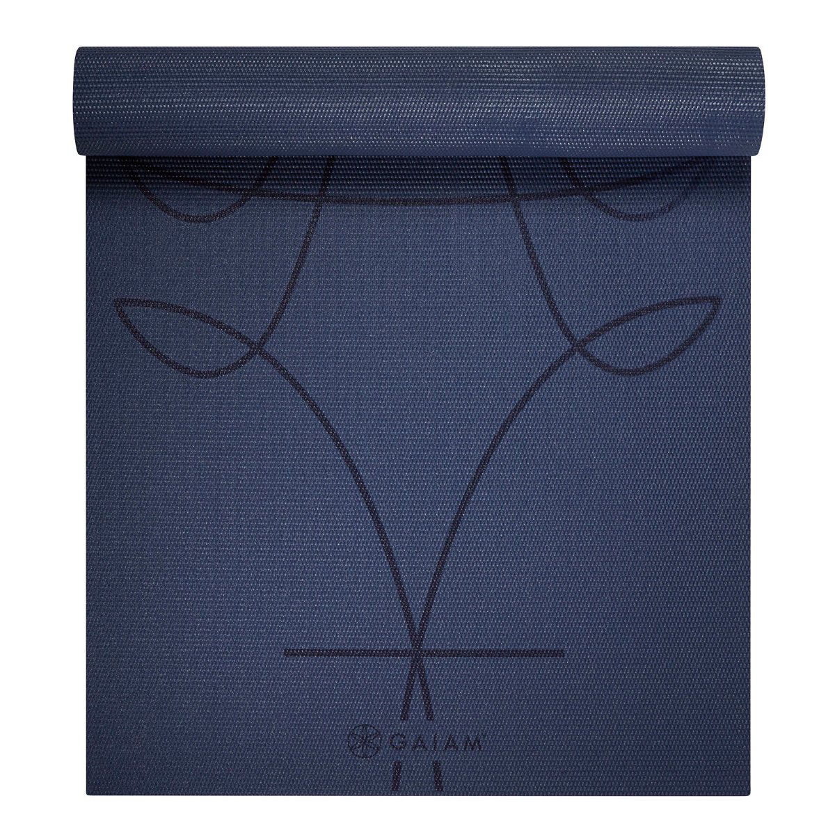 GAIAM Mata do jogi Alignment Ink Gaiam 173x61x0,6cm 64015 Maty do jogi, Grubość: 6mm