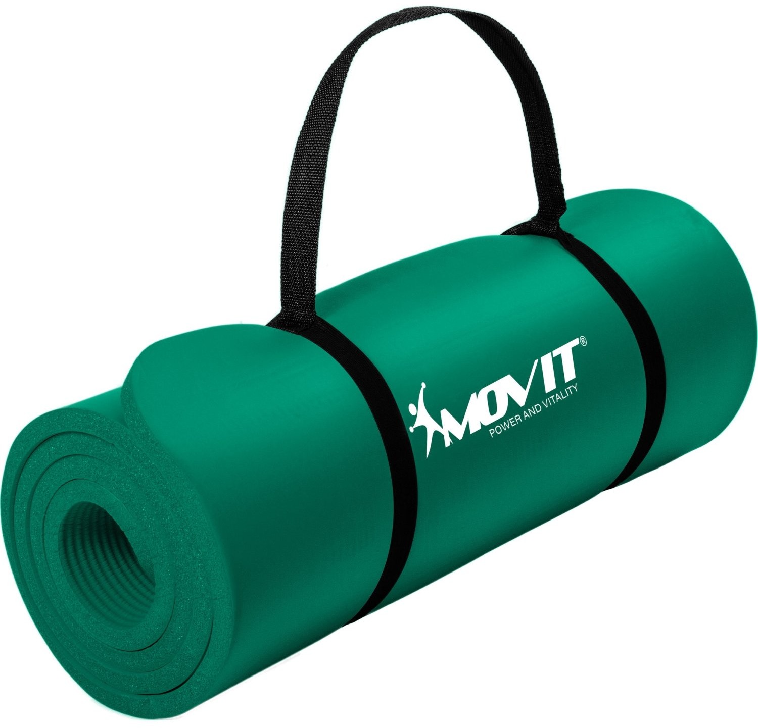 MOVIT ZIELONA MATA PIANKOWA 183x60x1,0cm DO ĆWICZEŃ GIMNASTYKI FITNESS JOGI 20040610 Maty do jogi, Kolor: fioletowy