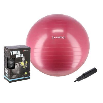 Piłka gimnastyczna HMS YB01N Czerwony (65 cm) Piłka do ćwiczeń